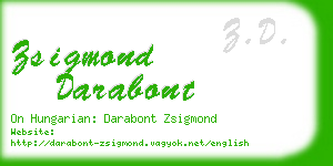 zsigmond darabont business card